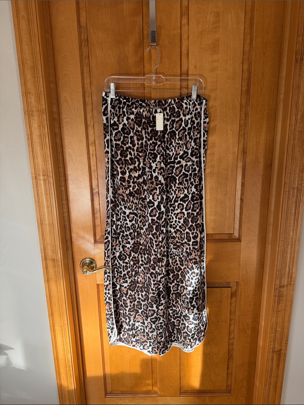 aerie Leopard-Print Bermuda Shorts in Brown and Black